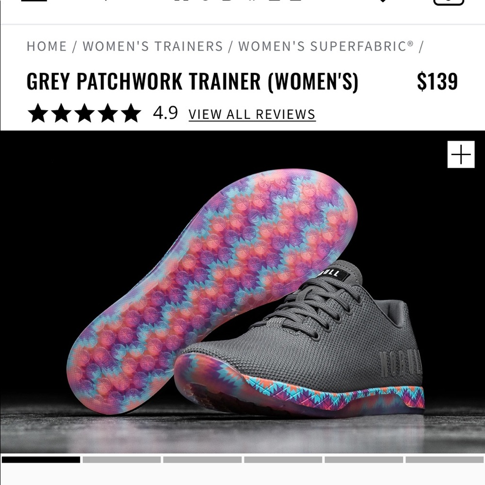ISO Grey Patchwork Trainers. Women’s size 6.5